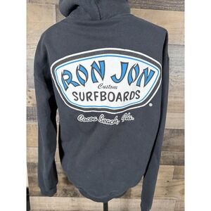 Ron Jon‎ Surf Boards Shop Mens Small S Black  Hoodie Sweatshirt Cocoa Beach FL